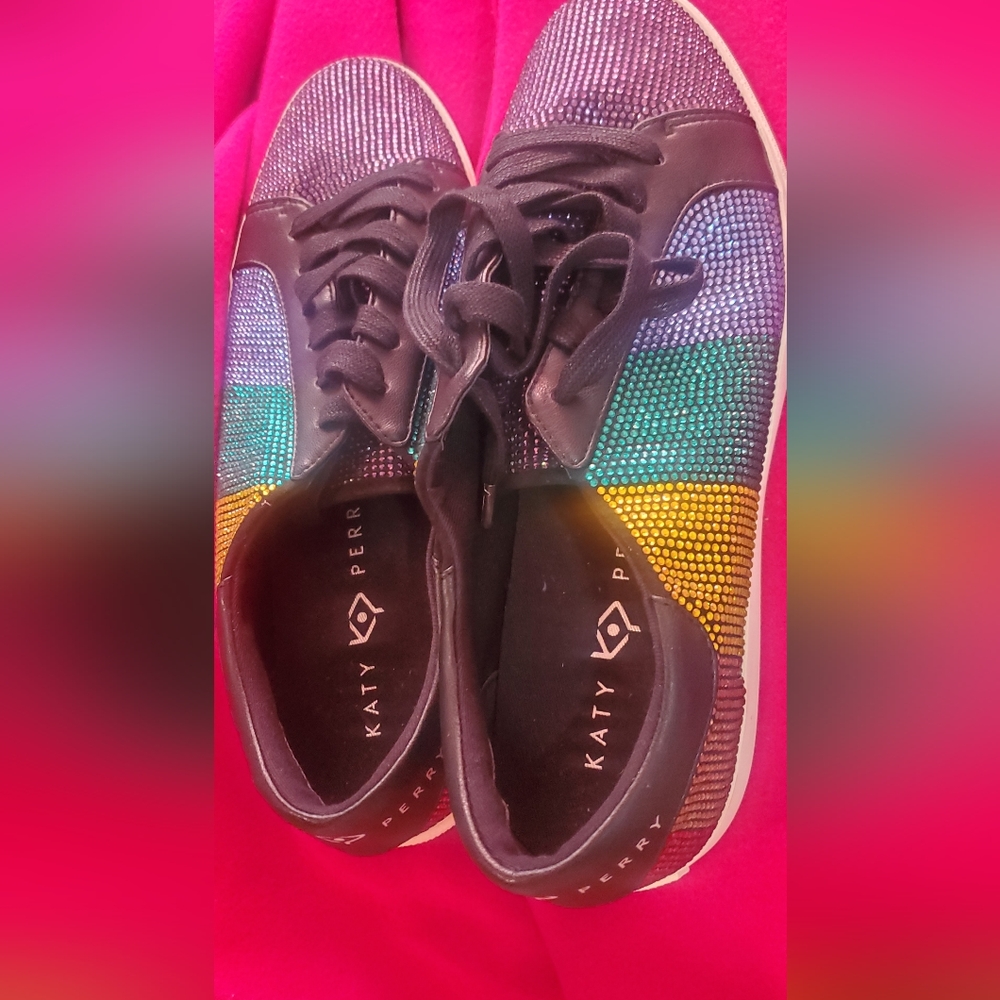 Katy Perry Crystal Stone Sneakers - The Rizzo